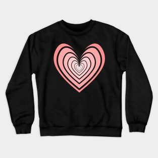 Rosy Heart (Salmon Pink) Crewneck Sweatshirt